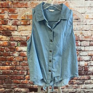 Aeropostale button down tank top